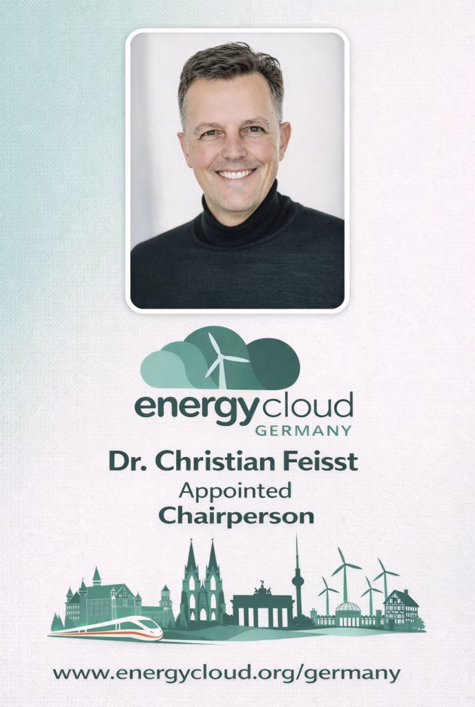 EnergyCloud Germany has announced the appointment of Dr. Christian Feisst as Chairperson, effective 21 January 2026